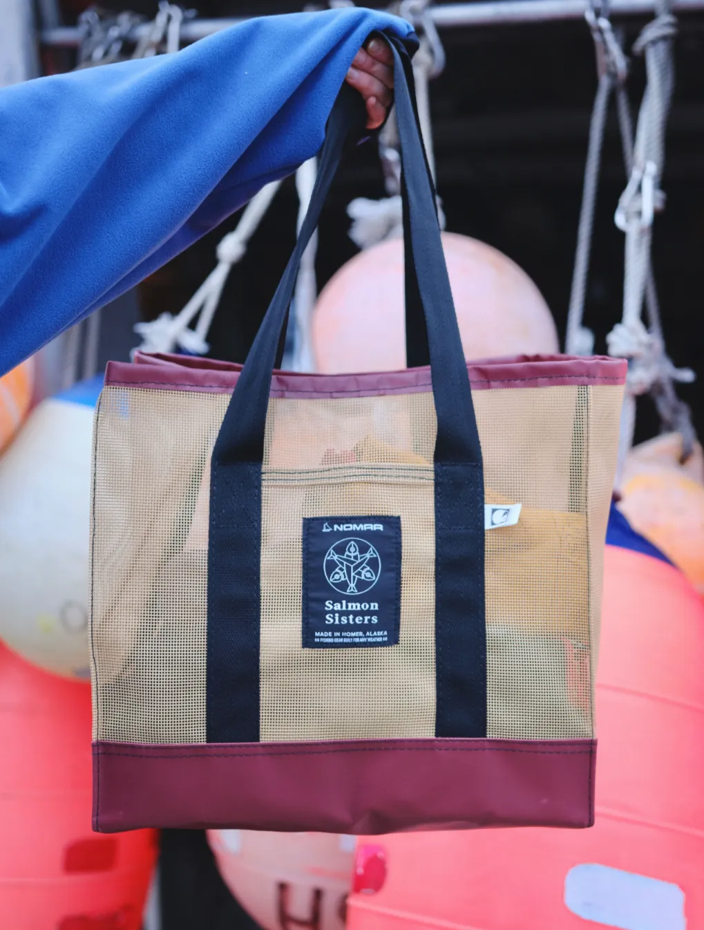 Nomar Brailer Bag Tote - Berry