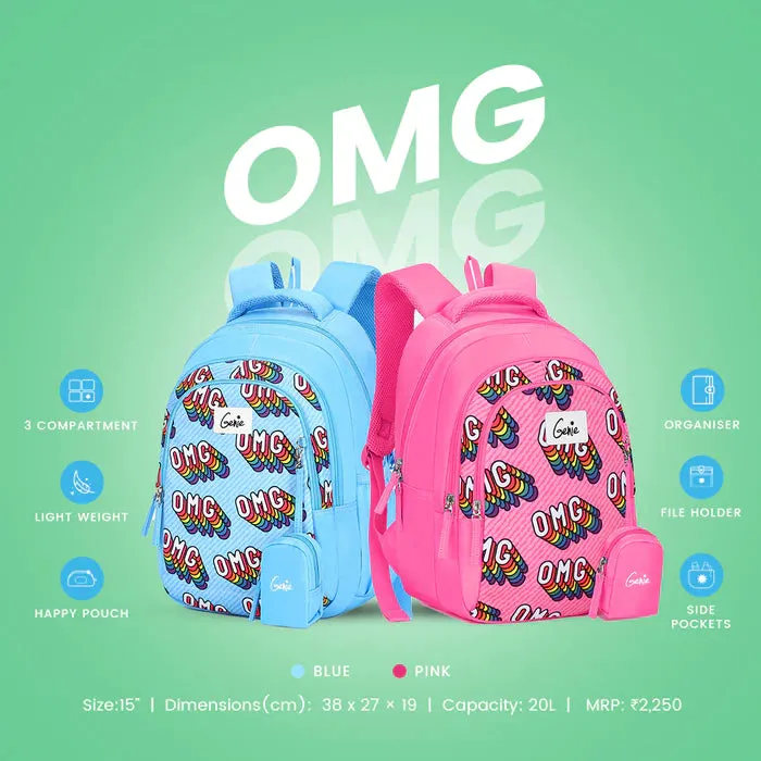 OMG Backpack (Blue/Pink)