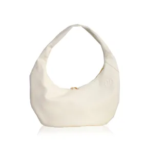 Ophelia Leather Shoulder Bag - Cream