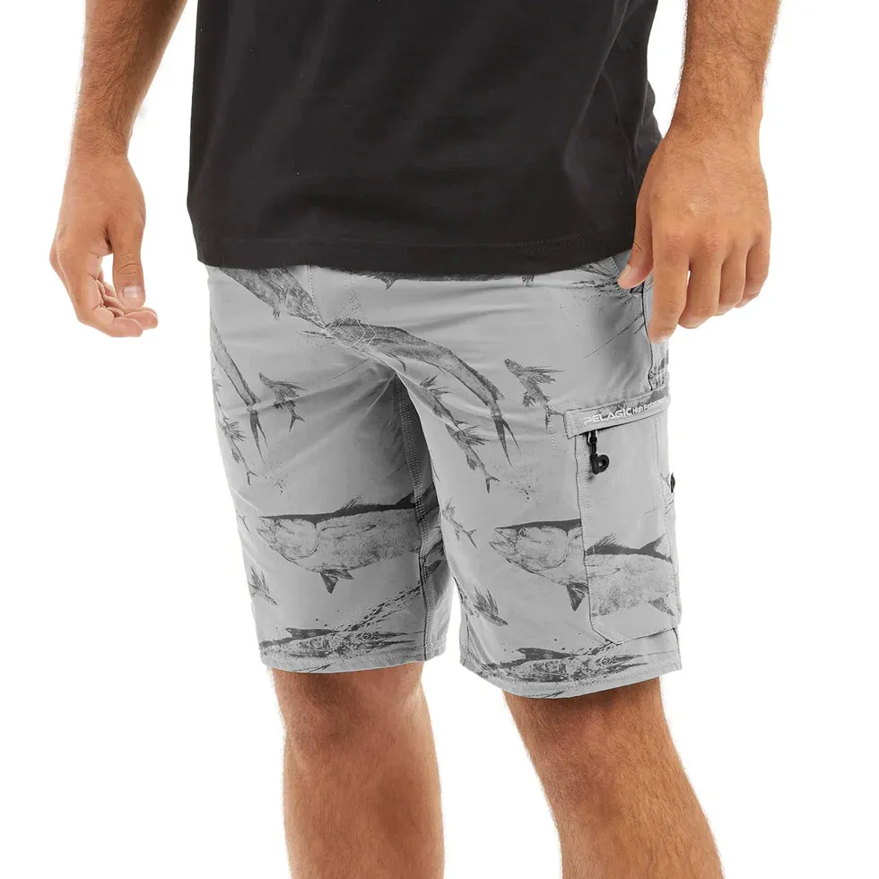 PELAGIC Traverse Gyotaku Hybrid Shorts