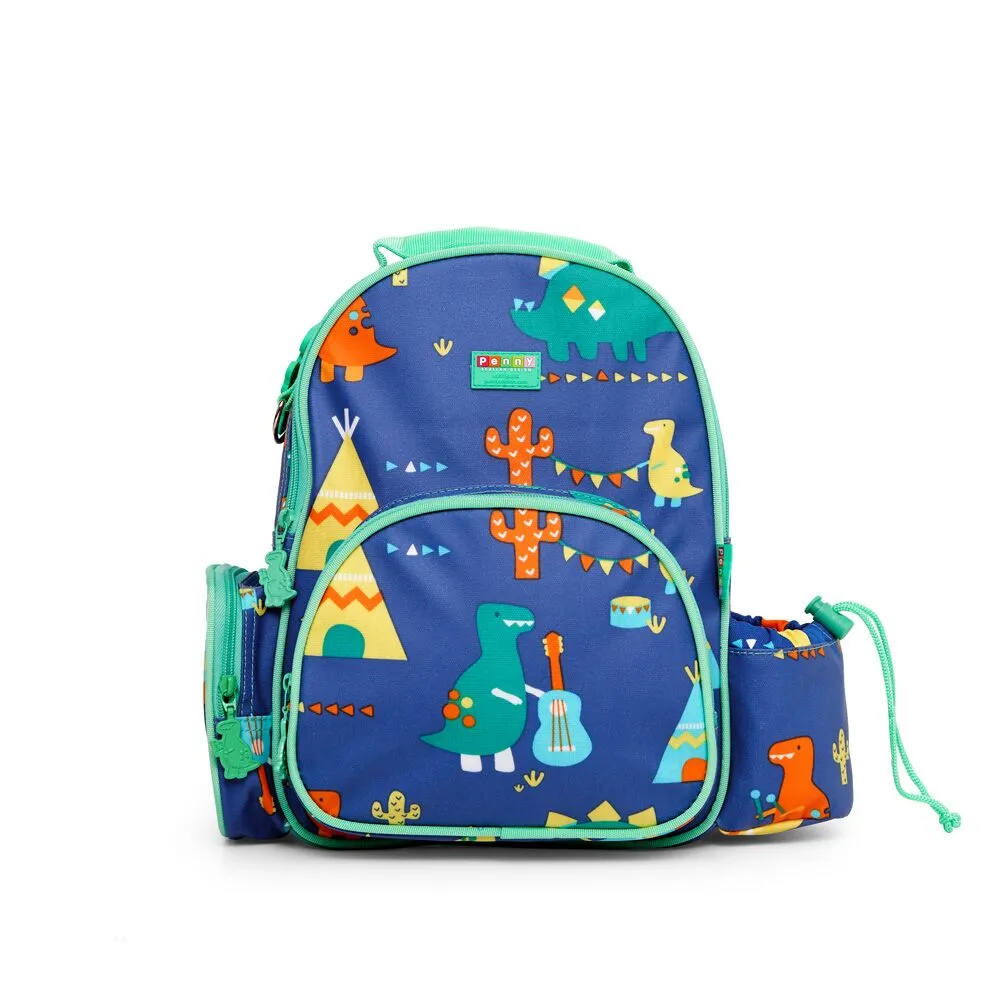 Penny Scallan Bundle of Medium Backpack and Lunch Bag - Dino Rock