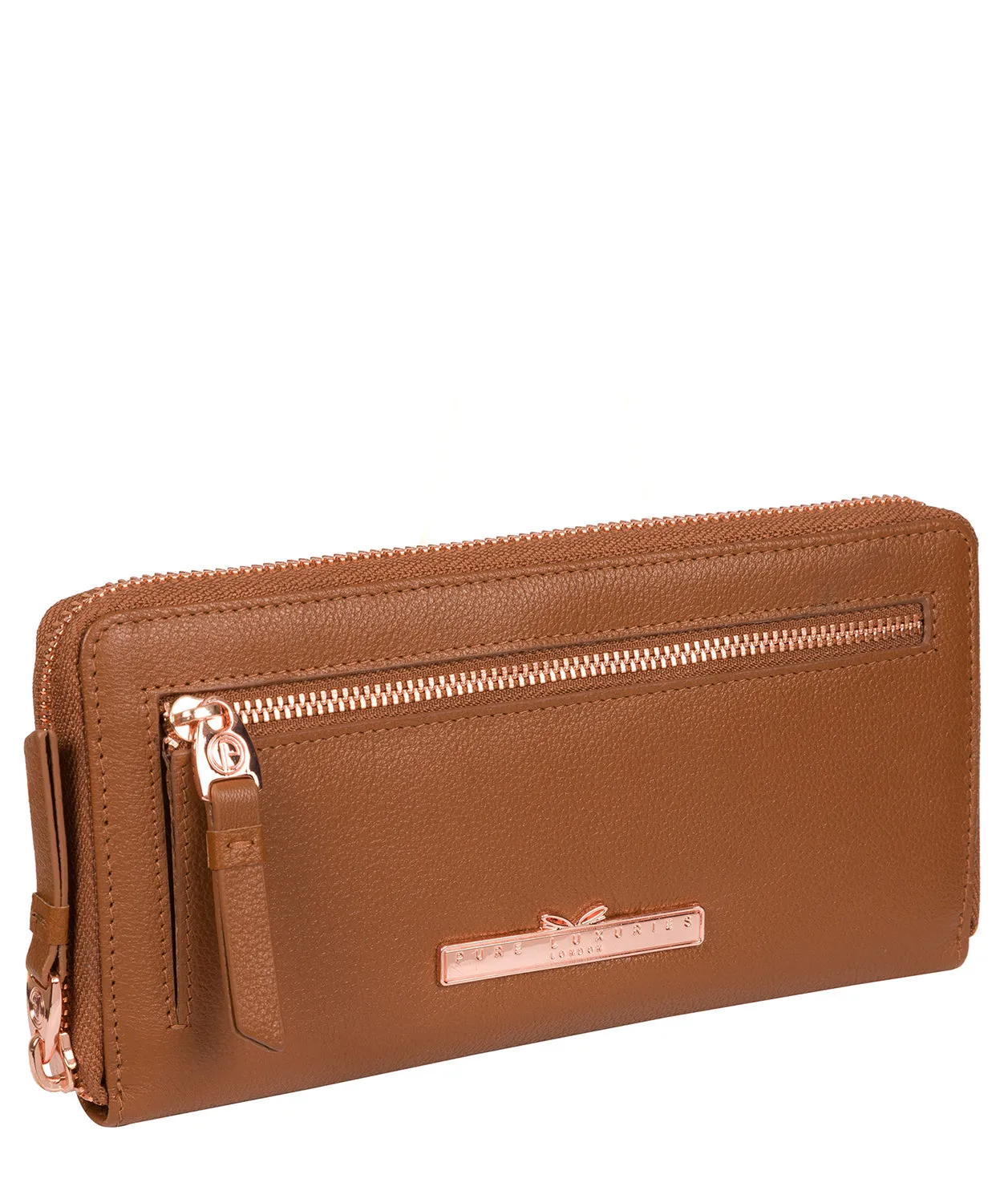 'Starling' Tan Leather Purse