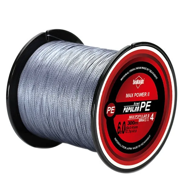 TriPoseidon Series 4 Strands 300M PE Braided Fishing Line 8-80LB Multifilament Fishing Line Smooth Carp Fishing