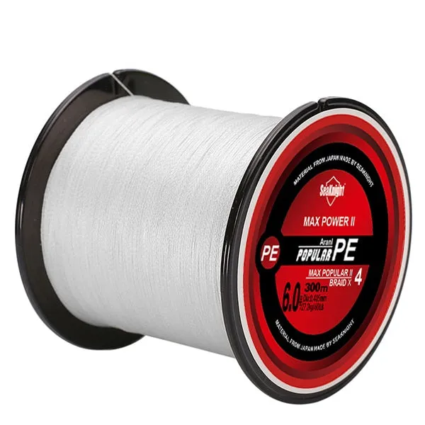 TriPoseidon Series 4 Strands 300M PE Braided Fishing Line 8-80LB Multifilament Fishing Line Smooth Carp Fishing