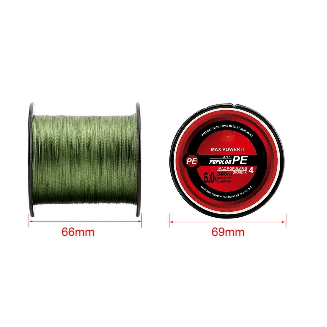 TriPoseidon Series 4 Strands 300M PE Braided Fishing Line 8-80LB Multifilament Fishing Line Smooth Carp Fishing