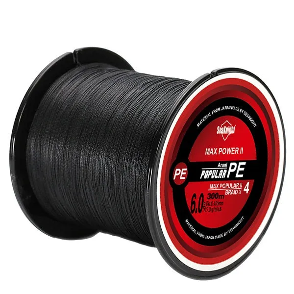 TriPoseidon Series 4 Strands 300M PE Braided Fishing Line 8-80LB Multifilament Fishing Line Smooth Carp Fishing