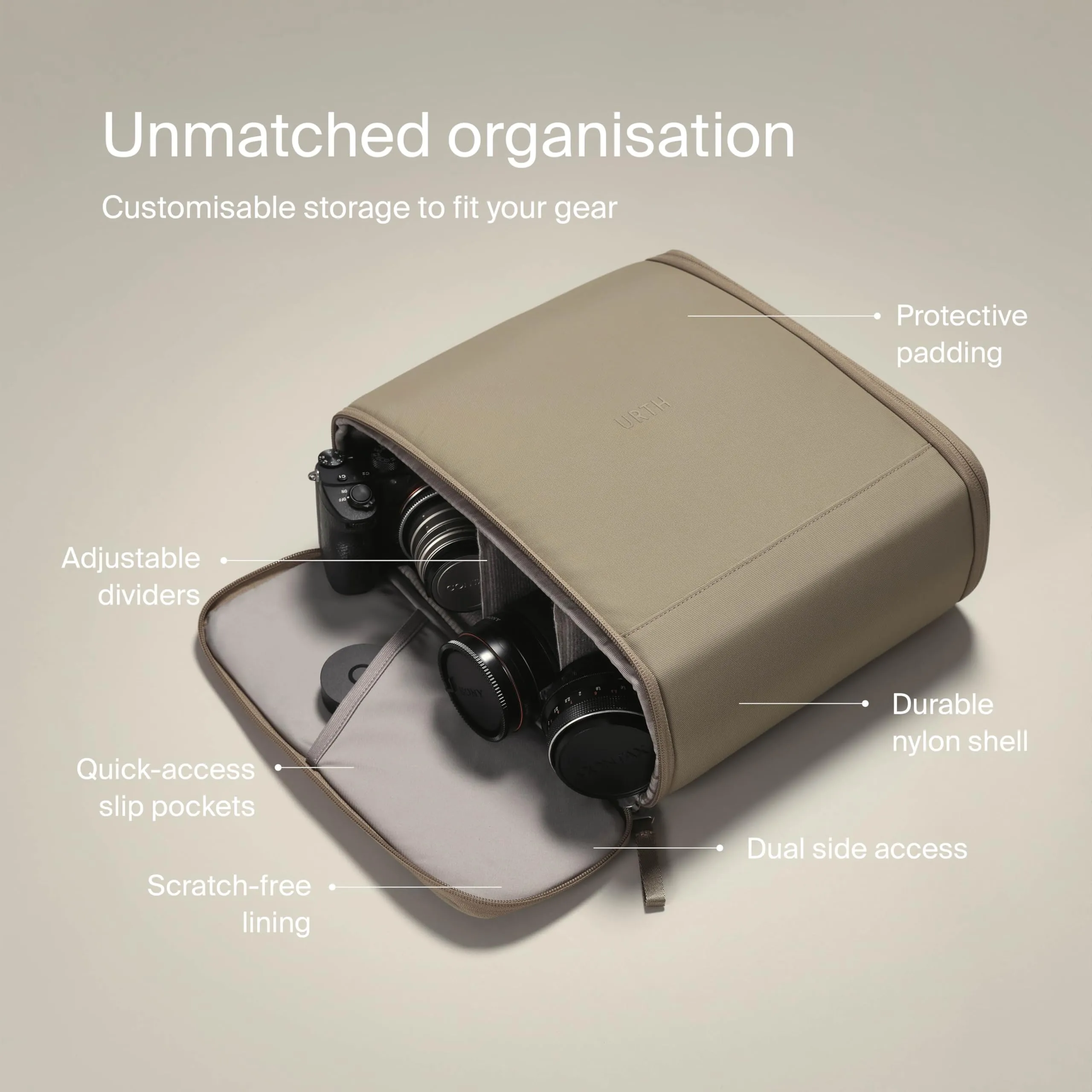 Urth Norite Camera Insert (Beige)