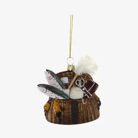 Vintage Fishing Creel Ornament
