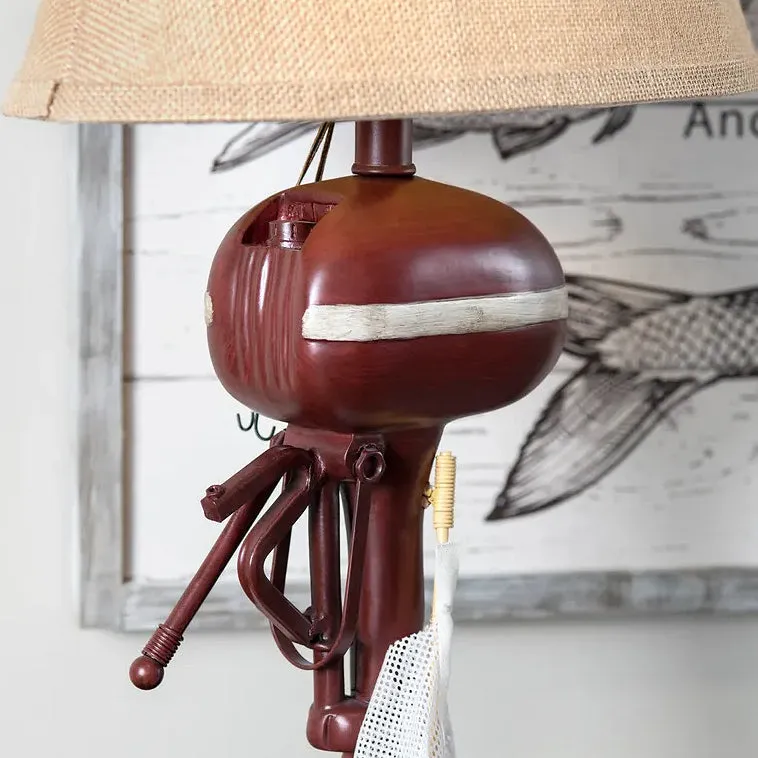 Vintage Outboard Lake House Lamp