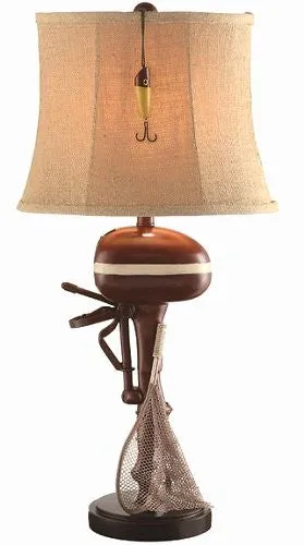 Vintage Outboard Lake House Lamp