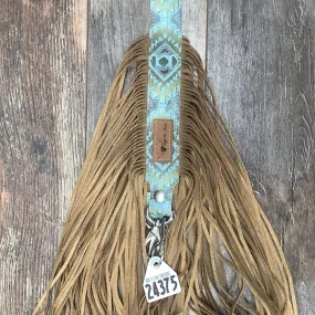Western Mini Leather Fringe Strap 36" #24375