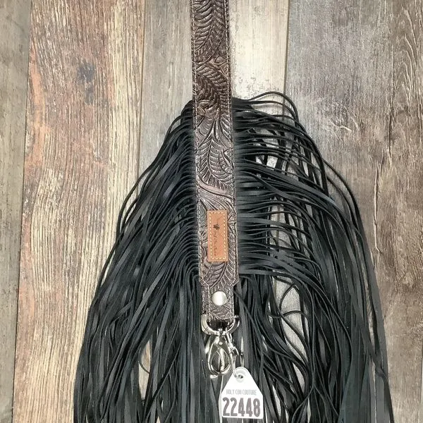 Western Mini Leather Fringe Strap 48" #22448