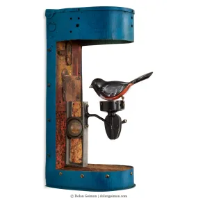 WHIRLIGIG original mixed media wall sculpture