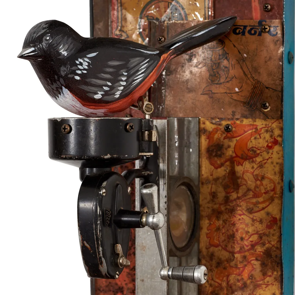 WHIRLIGIG original mixed media wall sculpture