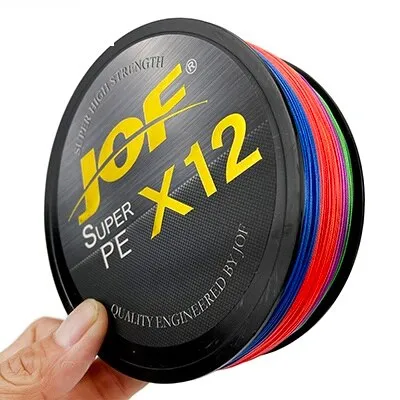 X9/X12 500M 300M 100M Braided Fishing Line 9/12 Strands MultiColor Multifilament Saltwater PE Line 20 24 35 40 50 65 80LB